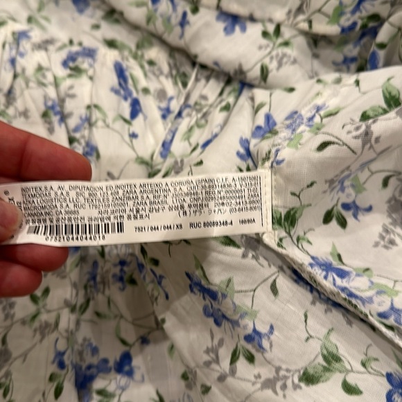 ZARA FLORAL PRINTED RUSTIC DRESS - Picture 7 of 16